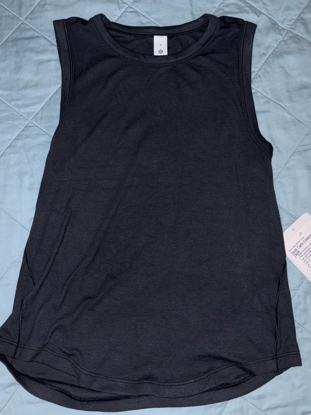 lululemon athletica Black Sleeveless Crew Tank
